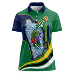 Dominica Independence Day Women Polo Shirt Sisserou Parrot Creole Culture Island Flag Art
