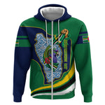 Dominica Independence Day Zip Hoodie Sisserou Parrot Creole Culture Island Flag Art