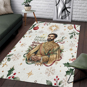 Ethiopia Haile Selassie Christmas Area Rug Royal Ethiopian Orthodox Vintage Style