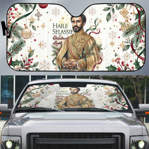 Ethiopia Haile Selassie Christmas Auto Sun Shade Royal Ethiopian Orthodox Vintage Style