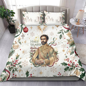 Ethiopia Haile Selassie Christmas Bedding Set Royal Ethiopian Orthodox Vintage Style