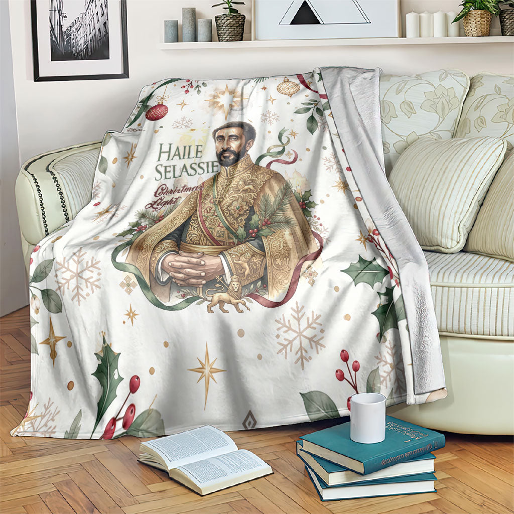Ethiopia Haile Selassie Christmas Blanket Royal Ethiopian Orthodox Vintage Style