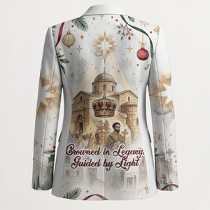 Ethiopia Haile Selassie Christmas Blazer Royal Ethiopian Orthodox Vintage Style