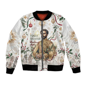 Ethiopia Haile Selassie Christmas Bomber Jacket Royal Ethiopian Orthodox Vintage Style
