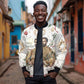 Ethiopia Haile Selassie Christmas Bomber Jacket Royal Ethiopian Orthodox Vintage Style