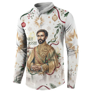 Ethiopia Haile Selassie Christmas Button Sweatshirt Royal Ethiopian Orthodox Vintage Style