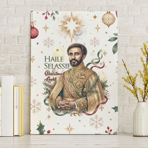 Ethiopia Haile Selassie Christmas Canvas Wall Art Royal Ethiopian Orthodox Vintage Style