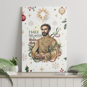 Ethiopia Haile Selassie Christmas Canvas Wall Art Royal Ethiopian Orthodox Vintage Style