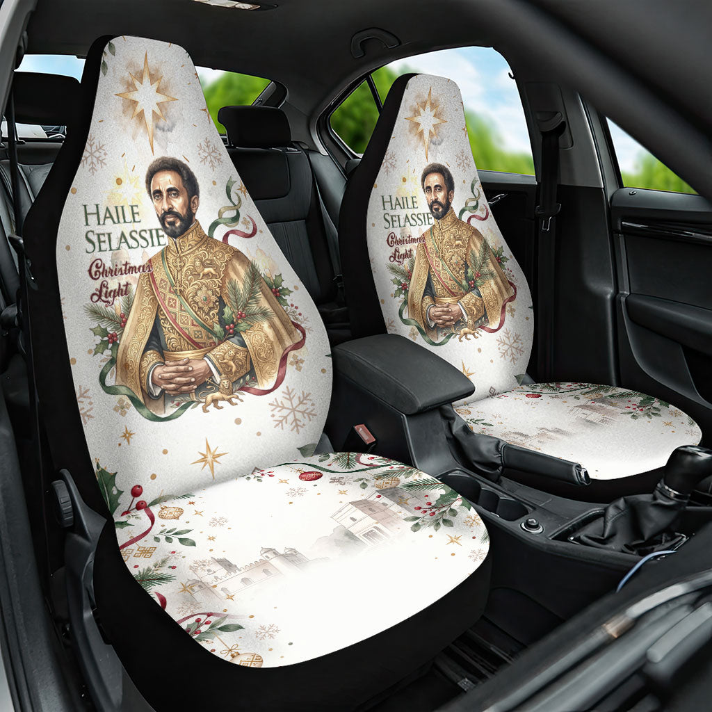 Ethiopia Haile Selassie Christmas Car Seat Cover Royal Ethiopian Orthodox Vintage Style