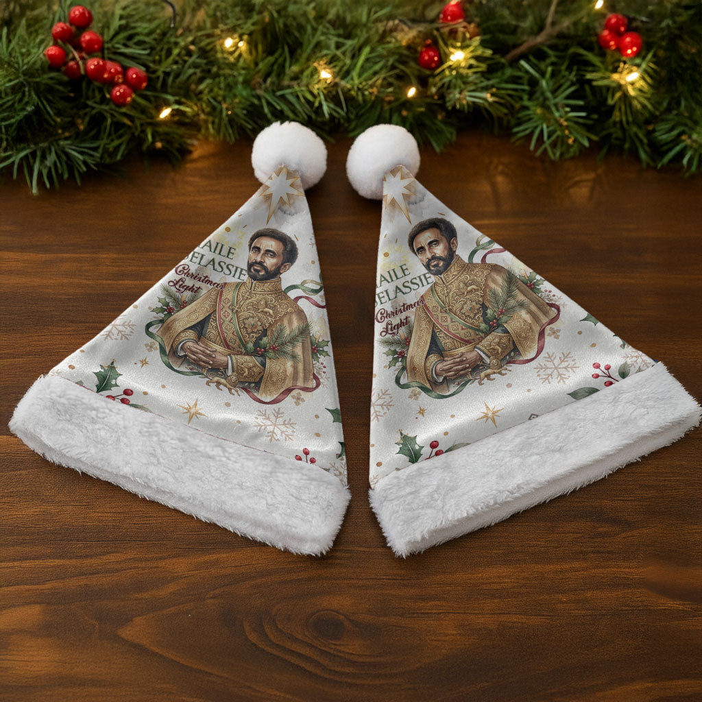 Ethiopia Haile Selassie Christmas Santa Hat Royal Ethiopian Orthodox Vintage Style