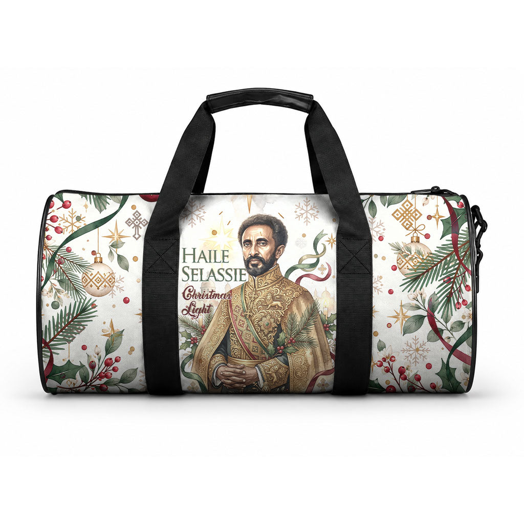 Ethiopia Haile Selassie Christmas Duffle Bag Royal Ethiopian Orthodox Vintage Style