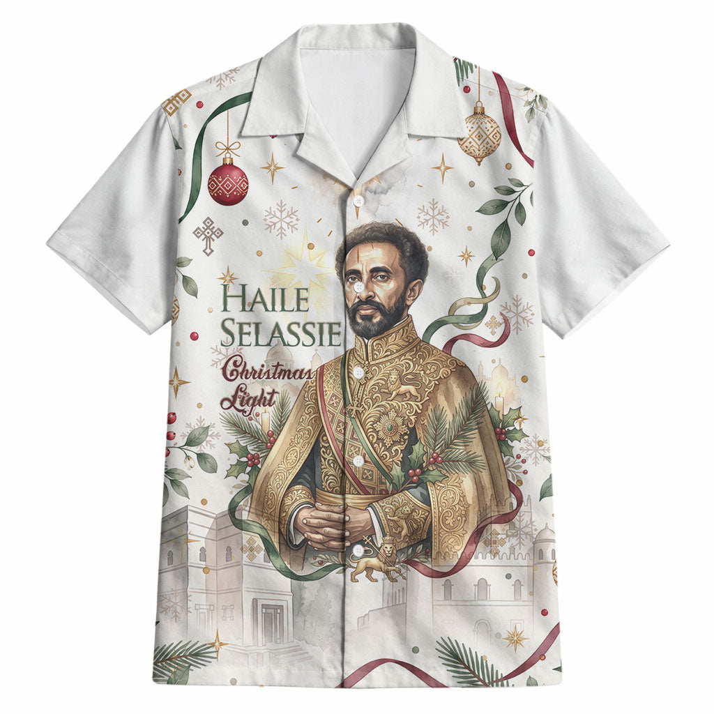 Ethiopia Haile Selassie Christmas Hawaiian Shirt Royal Ethiopian Orthodox Vintage Style