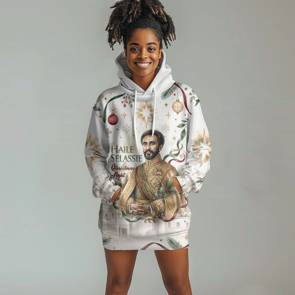 Ethiopia Haile Selassie Christmas Hoodie Dress Royal Ethiopian Orthodox Vintage Style
