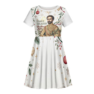 Ethiopia Haile Selassie Christmas Kid Short Sleeve Dress Royal Ethiopian Orthodox Vintage Style