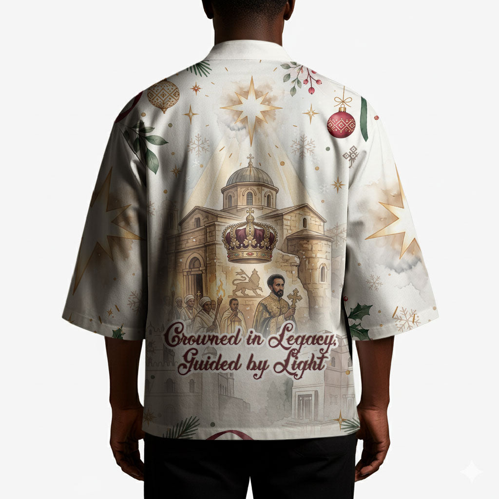 Ethiopia Haile Selassie Christmas Kimono Royal Ethiopian Orthodox Vintage Style