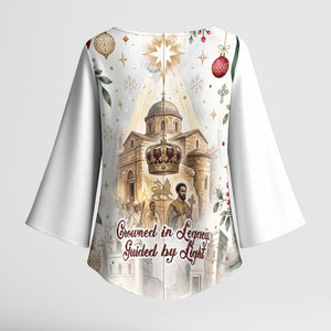 Ethiopia Haile Selassie Christmas Kimono Sleeve Blouse Royal Ethiopian Orthodox Vintage Style
