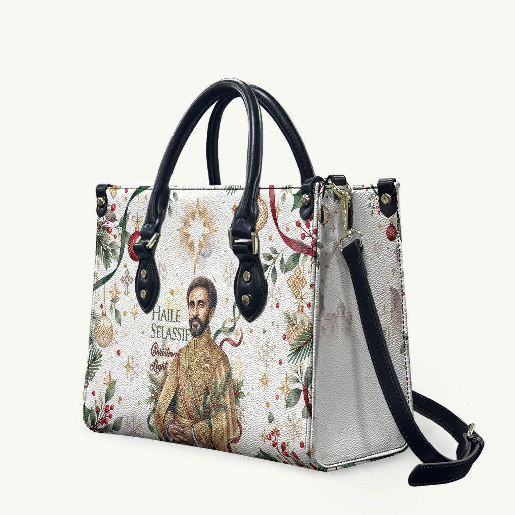 Ethiopia Haile Selassie Christmas Leather Bag Royal Ethiopian Orthodox Vintage Style