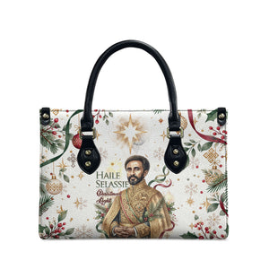 Ethiopia Haile Selassie Christmas Leather Bag Royal Ethiopian Orthodox Vintage Style