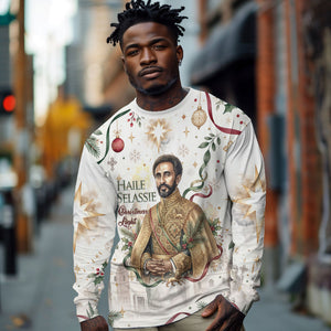Ethiopia Haile Selassie Christmas Long Sleeve Shirt Royal Ethiopian Orthodox Vintage Style