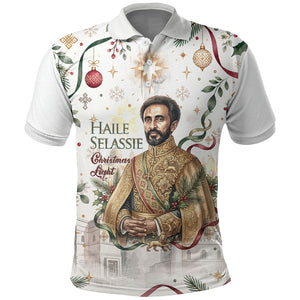 Ethiopia Haile Selassie Christmas Polo Shirt Royal Ethiopian Orthodox Vintage Style