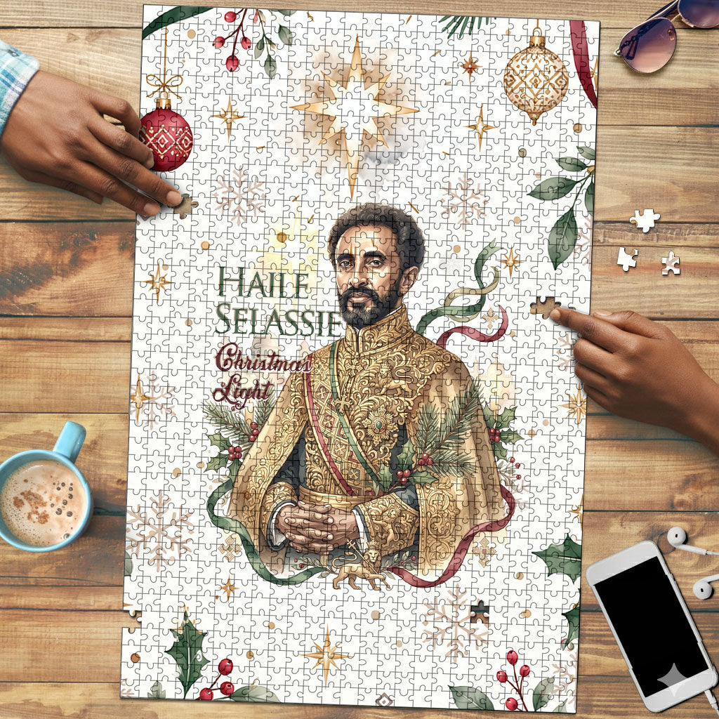 Ethiopia Haile Selassie Christmas Puzzle Royal Ethiopian Orthodox Vintage Style