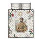Ethiopia Haile Selassie Christmas Quilt Bed Set Royal Ethiopian Orthodox Vintage Style