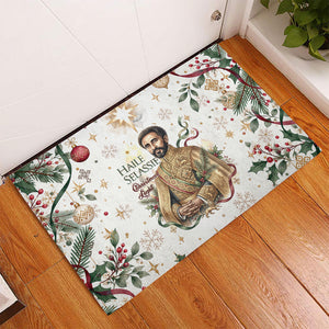 Ethiopia Haile Selassie Christmas Rubber Doormat Royal Ethiopian Orthodox Vintage Style