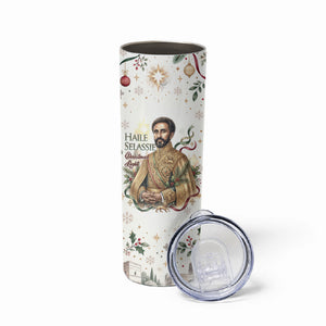 Ethiopia Haile Selassie Christmas Skinny Tumbler Royal Ethiopian Orthodox Vintage Style