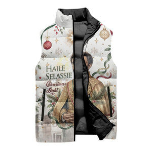 Ethiopia Haile Selassie Christmas Sleeveless Puffer Jacket Royal Ethiopian Orthodox Vintage Style