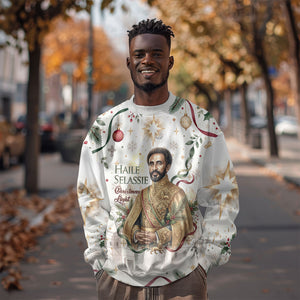 Ethiopia Haile Selassie Christmas Sweatshirt Royal Ethiopian Orthodox Vintage Style