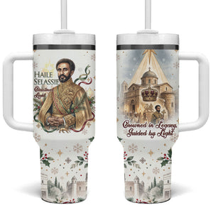 Ethiopia Haile Selassie Christmas Tumbler With Handle Royal Ethiopian Orthodox Vintage Style