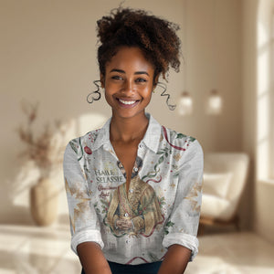 Ethiopia Haile Selassie Christmas Women Casual Shirt Royal Ethiopian Orthodox Vintage Style