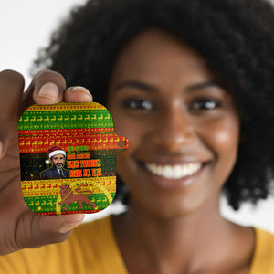 Ethiopia Haile Selassie Christmas AirPods Case King Of Kings Lion Of Judah Ugly Pattern Holiday