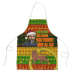 Ethiopia Haile Selassie Christmas Apron King Of Kings Lion Of Judah Ugly Pattern Holiday