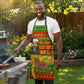 Ethiopia Haile Selassie Christmas Apron King Of Kings Lion Of Judah Ugly Pattern Holiday