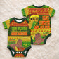 Ethiopia Haile Selassie Christmas Baby Onesie King Of Kings Lion Of Judah Ugly Pattern Holiday