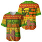 Ethiopia Haile Selassie Christmas Baseball Jersey King Of Kings Lion Of Judah Ugly Pattern Holiday