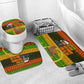 Ethiopia Haile Selassie Christmas Bathroom Set King Of Kings Lion Of Judah Ugly Pattern Holiday