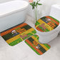 Ethiopia Haile Selassie Christmas Bathroom Set King Of Kings Lion Of Judah Ugly Pattern Holiday