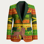 Ethiopia Haile Selassie Christmas Blazer King Of Kings Lion Of Judah Ugly Pattern Holiday