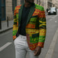 Ethiopia Haile Selassie Christmas Blazer King Of Kings Lion Of Judah Ugly Pattern Holiday