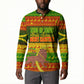 Ethiopia Haile Selassie Christmas Button Sweatshirt King Of Kings Lion Of Judah Ugly Pattern Holiday