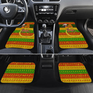 Ethiopia Haile Selassie Christmas Car Mats King Of Kings Lion Of Judah Ugly Pattern Holiday
