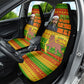Ethiopia Haile Selassie Christmas Car Seat Cover King Of Kings Lion Of Judah Ugly Pattern Holiday