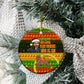 Ethiopia Haile Selassie Christmas Ceramic Ornament King Of Kings Lion Of Judah Ugly Pattern Holiday