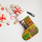 Ethiopia Haile Selassie Christmas Stocking King Of Kings Lion Of Judah Ugly Pattern Holiday