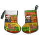 Ethiopia Haile Selassie Christmas Stocking King Of Kings Lion Of Judah Ugly Pattern Holiday