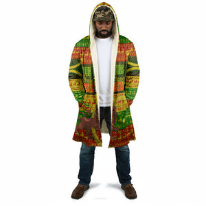 Ethiopia Haile Selassie Christmas Cloak King Of Kings Lion Of Judah Ugly Pattern Holiday