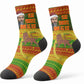 Ethiopia Haile Selassie Christmas Crew Socks King Of Kings Lion Of Judah Ugly Pattern Holiday