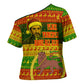 Ethiopia Haile Selassie Christmas Cross Shoulder Shirt King Of Kings Lion Of Judah Ugly Pattern Holiday